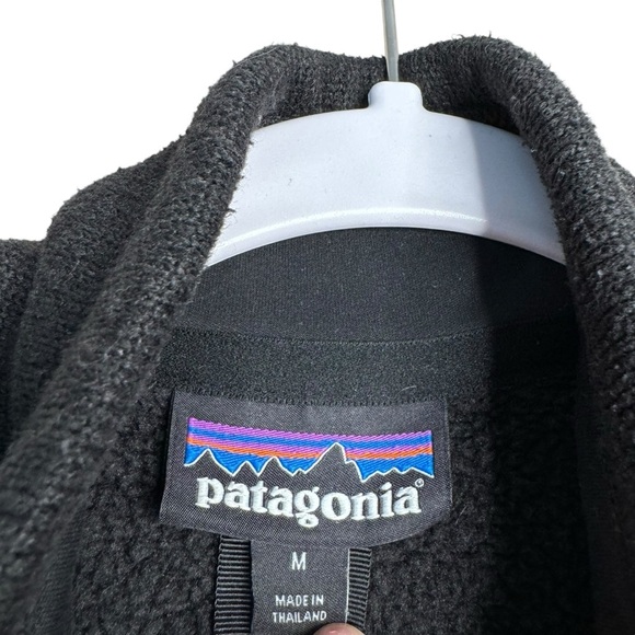 Patagonia Womens Quarter Zip Better Sweater Charcoal Gray M Embroidered - Picture 4 of 9